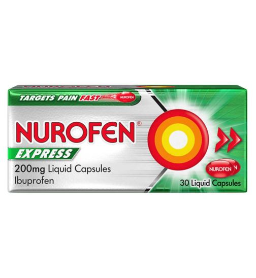 Nurofen Express 200mg Liquid Capsules Ibuprofen x30