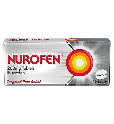 Nurofen 200mg Tablets Pain Relief Ibuprofen x12