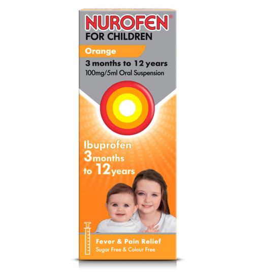 Nurofen for Children Orange 3 months to 12 years 100mg/5ml Oral Suspension 200ml