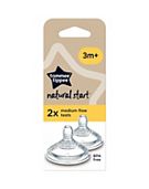 Tommee Tippee Closer To Nature Fast Flow Teats 2 Pack 6M+ - Tesco Groceries