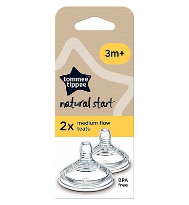 Tommee Tippee Closer to Nature Easi-vent Medium Flow Teats 3M+