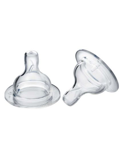 Boots Wide-necked Silicone Teats Medium Two Pack
