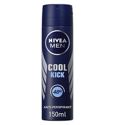NIVEA MEN Anti-Perspirant Deodorant Spray, Cool Kick, 48 Hours Deo, 150ml