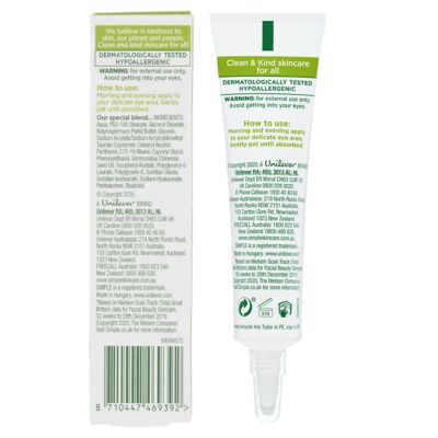 Simple Kind To Skin Soothing Eye Balm for sensitive skin 15ml (3)