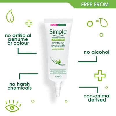 Simple Kind To Skin Soothing Eye Balm for sensitive skin 15ml (5)