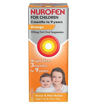 Nurofen for Children 3 months - 9 years Ibuprofen - Orange 100ml