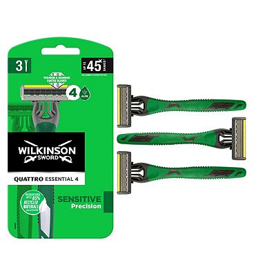 Wilkinson Sword Quattro Titanium Disposable Razors 3 pack