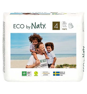 Naty Nature Babycare Pull On Pants Size 4 Carry Packs - 22 Pants