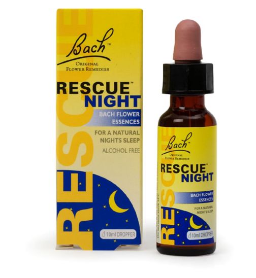 Bach Rescue Remedy Night Dropper 10ml - Flower Essences for Natural Night's Sleep