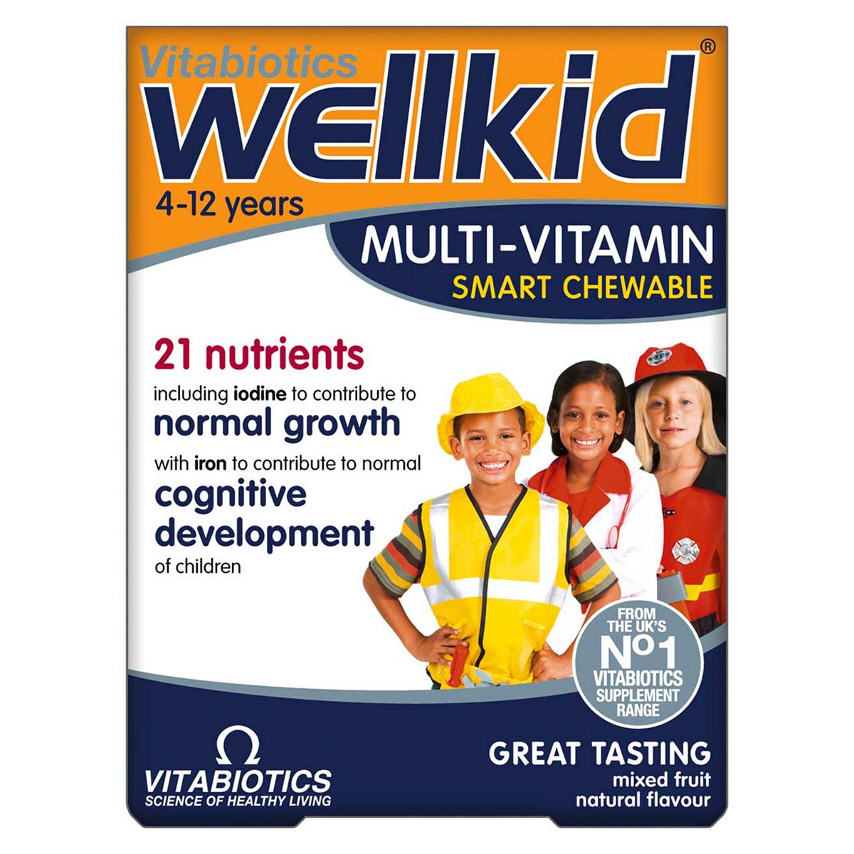 Wellkid Vitabiotics Multi-Vitamin Smart Chewable 30 Tablets