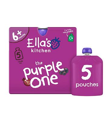 Ella's Kitchen The Purple One Squished Smoothie Fruits 5 x 90g