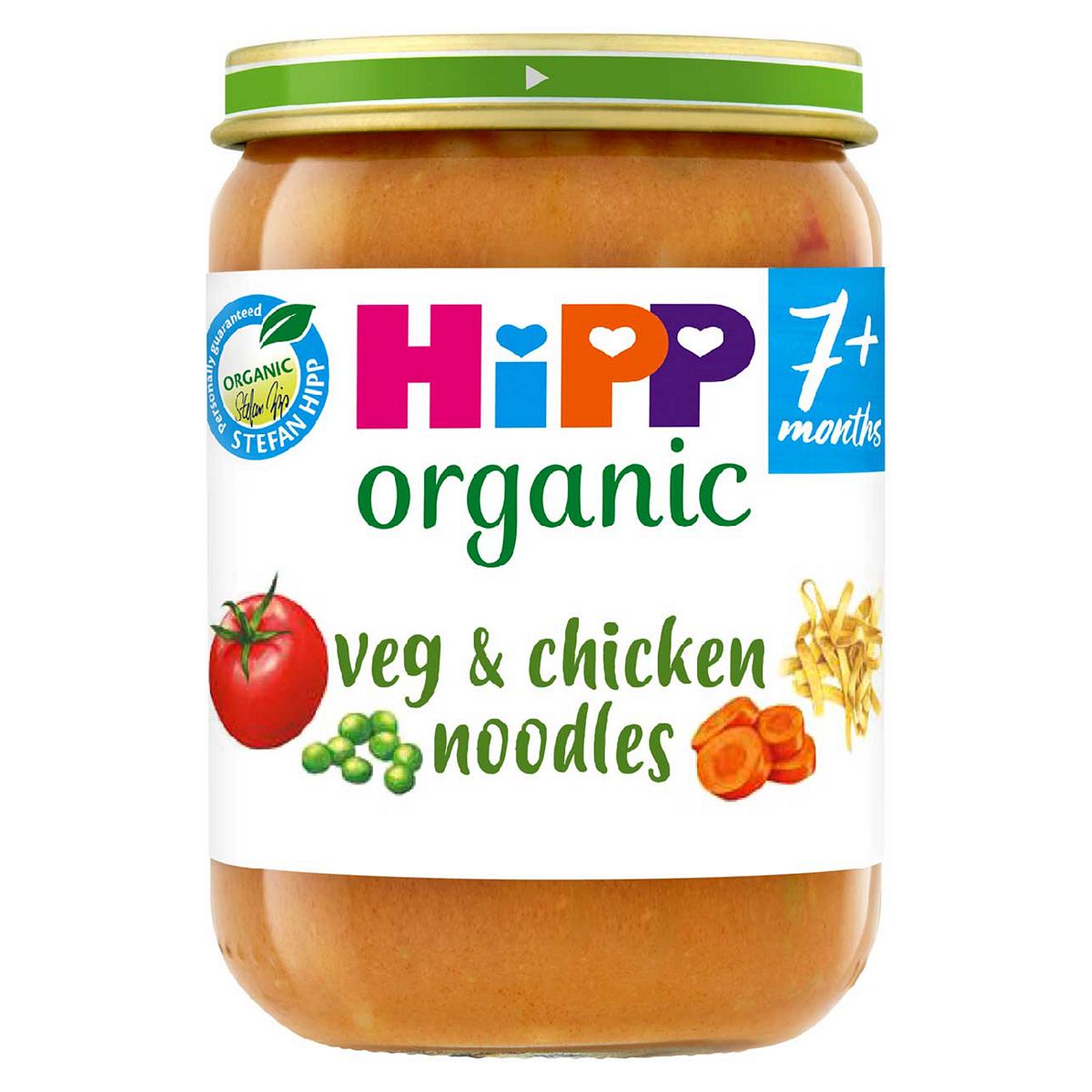 Hipp Organic Veg & Chicken Noodles Baby Food Jar 7+ Months 190G