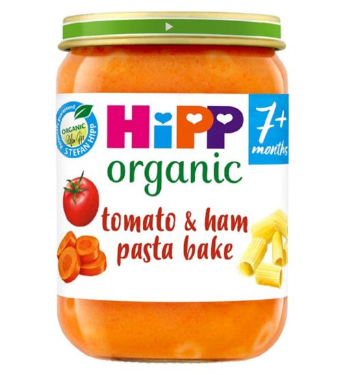 HiPP Organic Tomato & Ham Pasta Bake Baby Food Jar 7+ Months 190g
