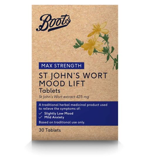 Boots Max Strength St John's Wort Mood Lift Tablets - 30 tablets