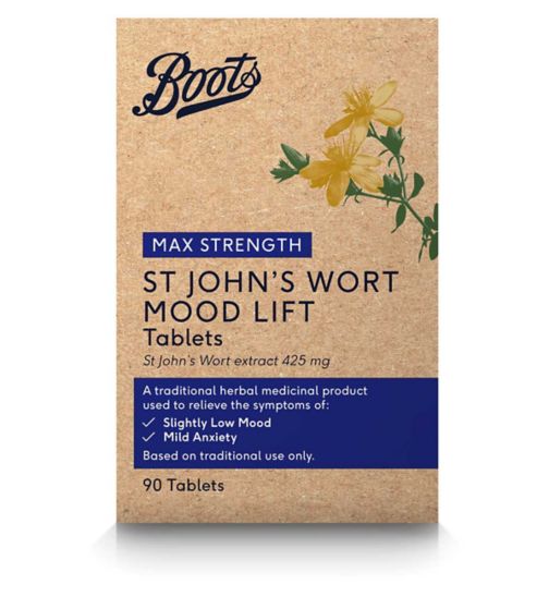 Boots Mood Lift Max Strength St John's Wort Tablets - 90 tablets