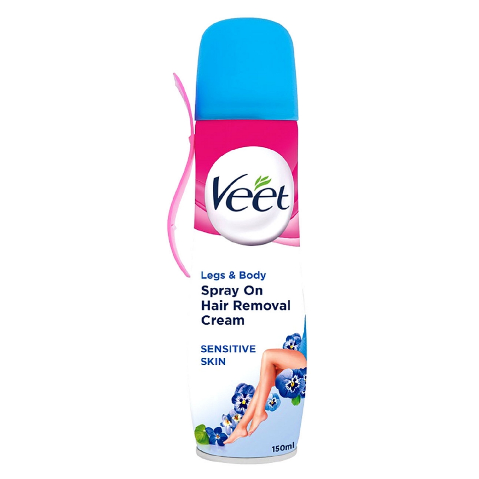 Veet Spray on Hair Removal Cream Sensitive 150ml   Boots