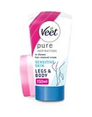 Veet In Shower Hair Removal Cream Legs Body Sensitive - 150ml