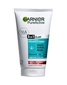 Garnier Pure Active 3in1 Clay Mask-Wash-Scrub For Oily Skin 150ml