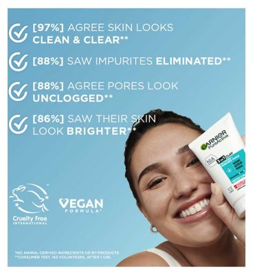 Garnier Pure Active 3in1 Clay Mask-Wash-Scrub For Oily Skin 150ml (3)