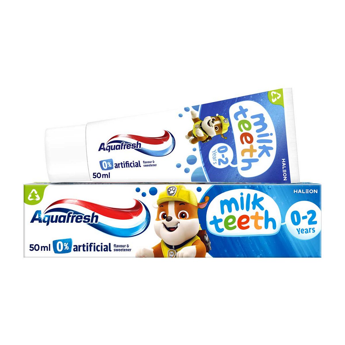 Aquafresh Kids Paw Patrol Milk Teeth Toothpaste 0-2 Years 50Ml