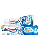 Aquafresh Kids Fluoride Toothpaste, Milk Teeth Toothpaste, For Ages 0-2, 50ml