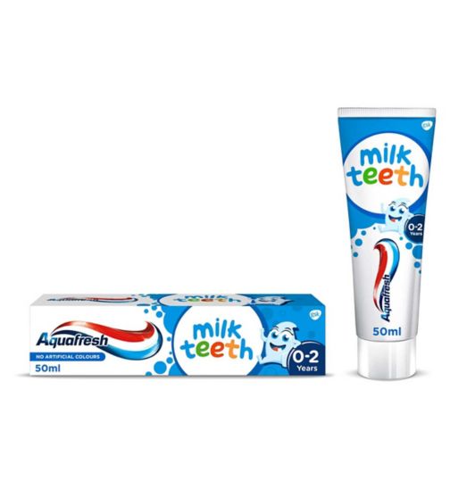 Aquafresh Baby Toothpaste, Milk Teeth 0-2 Years, 50ml