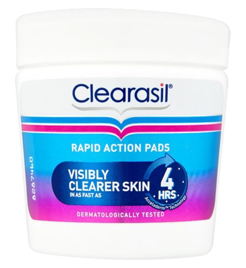 Clearasil Rapid Action Pads - Pack of 65