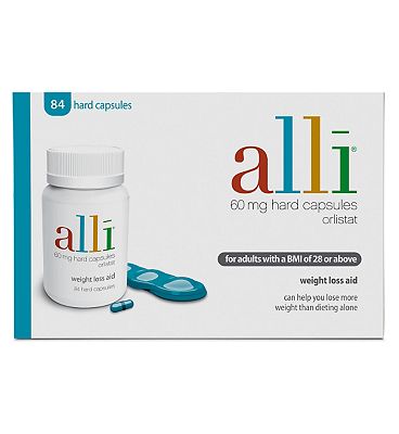 Alli Weight Loss Aid Orlistat Capsules 60mg 84s