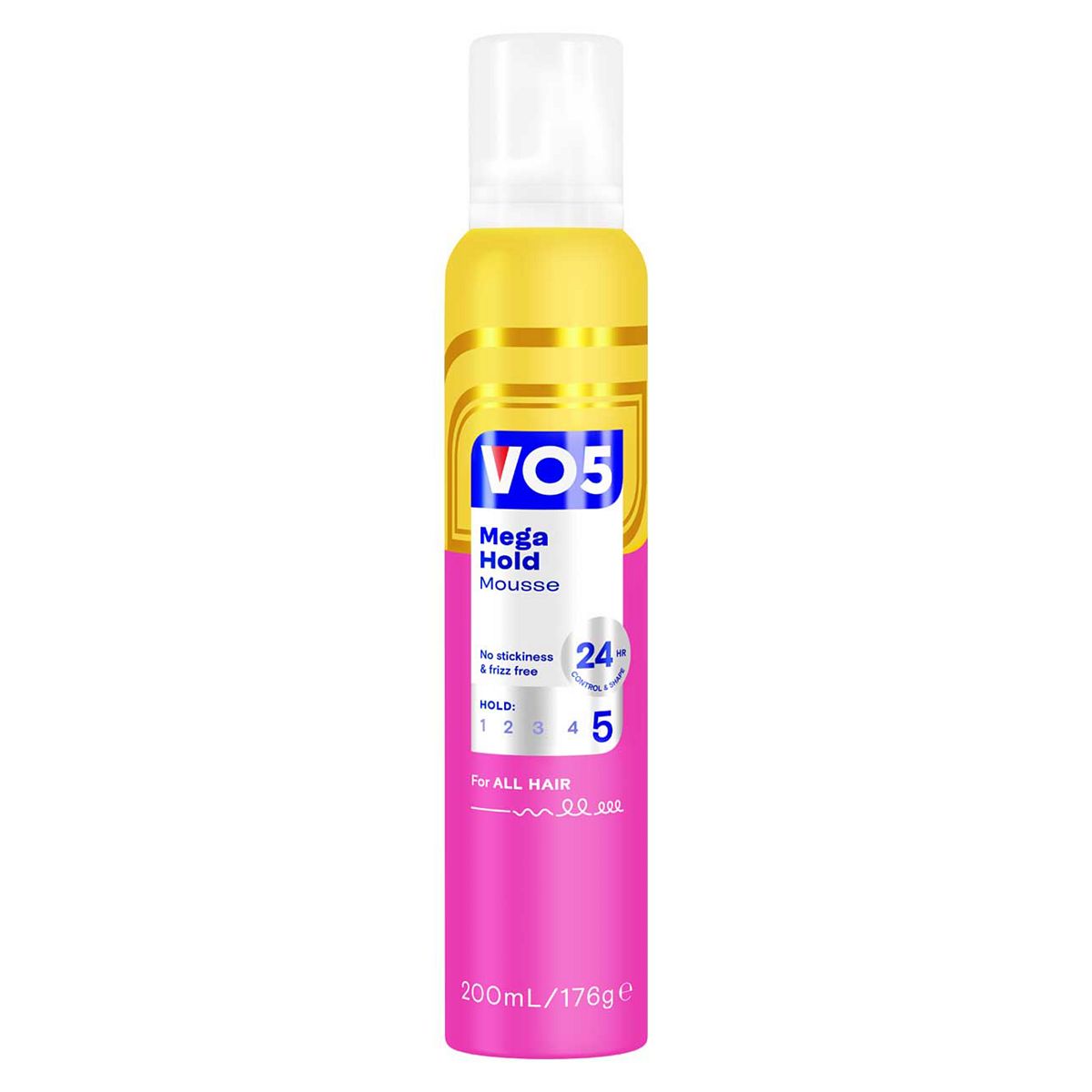 VO5 Mega Hold Hair Mousse200 ml, 200ml