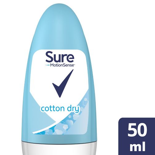 Sure Women Anti-perspirant Deodorant Roll-On Cotton Dry 50ml