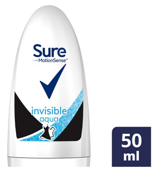 Sure Women Anti-perspirant Roll-On Invisible Aqua Deodorant 50ml
