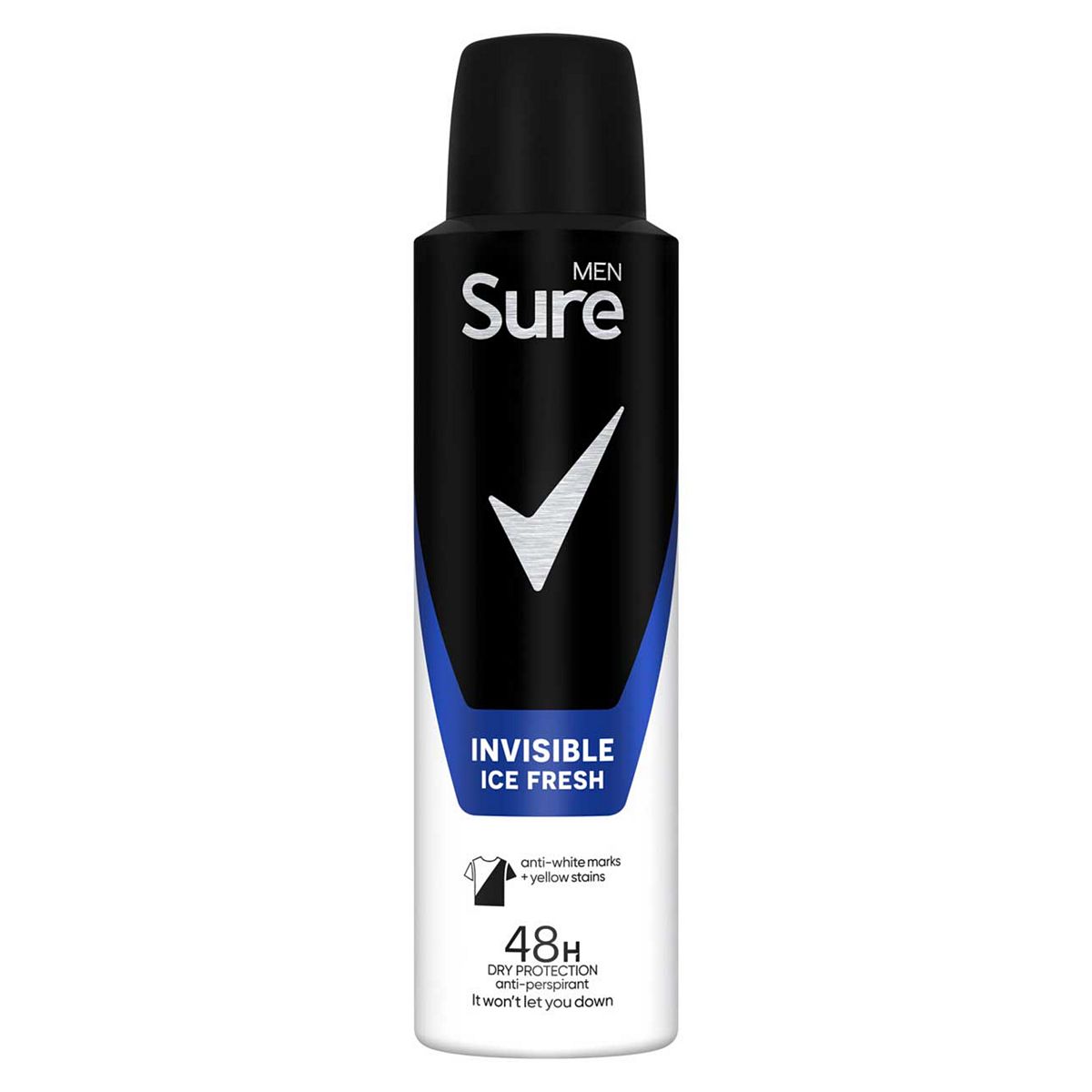 Sure Anti-Perspirant Aerosol Invisible Ice Fresh Deodorant 150Ml