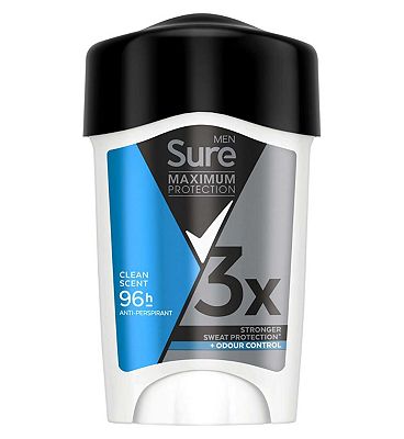 Sure Men Maximum Protection Anti-perspirant Cream Stick Clean Scent 45ml