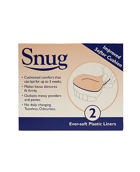 Snug Denture Cushions Liners Twin Pack - Boots