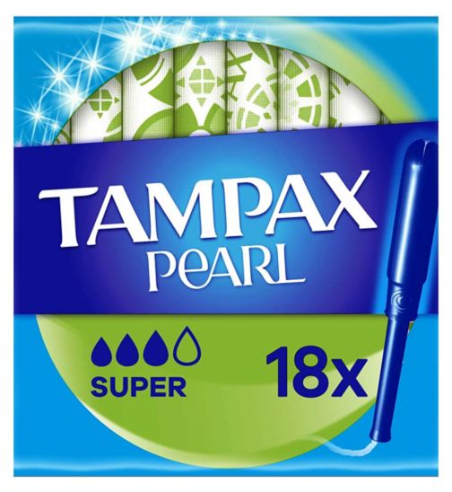 Tampax Pearl Super Tampons Applicator 18X