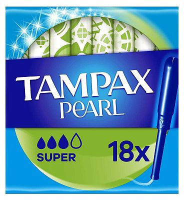 Tampax Pearl Super Tampons Applicator 18X - Boots