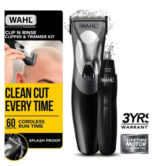 Wahl Clipper & Trimmer Kit Clip 'N Rinse