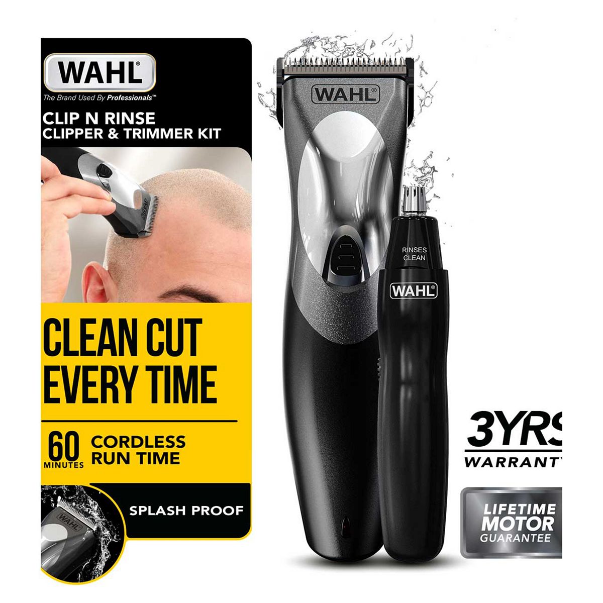 WAHL Clipper & Trimmer Kit Clip 'n Rinse