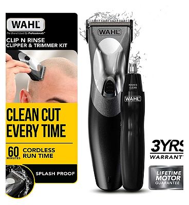 Wahl Clip and Rinse Rechargeable Hair Clipper with Personal Trimmer