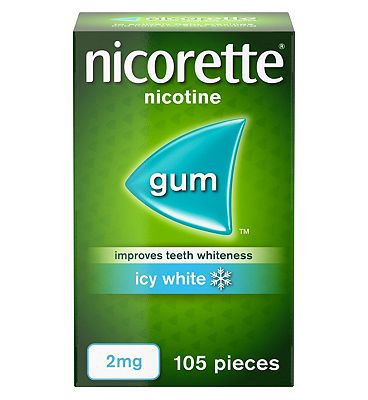 Nicorette Icy White 2mg Gum - 105 pieces