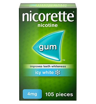 Nicorette Icy White Gum 4mg - 105 Pieces