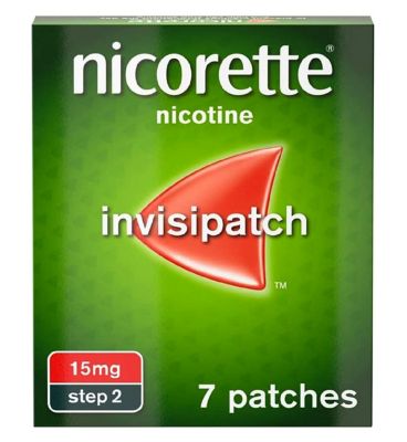 Nicorette Invisi 15mg Patch - 7 patches (Stop Smoking Aid)