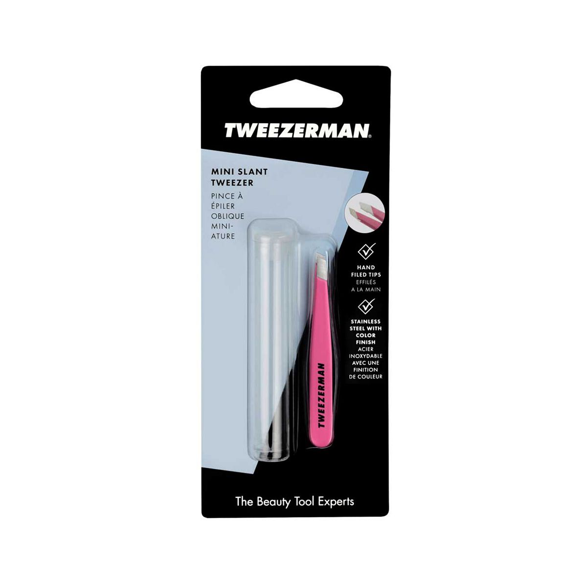 Tweezerman Mini Slant Tweezer Pink
