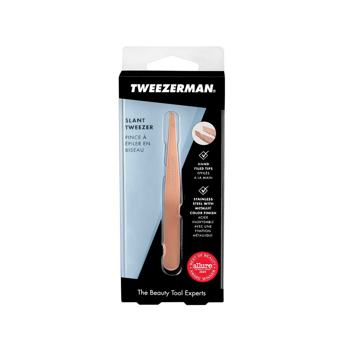 Tweezerman Rose Gold Slant Tweezer