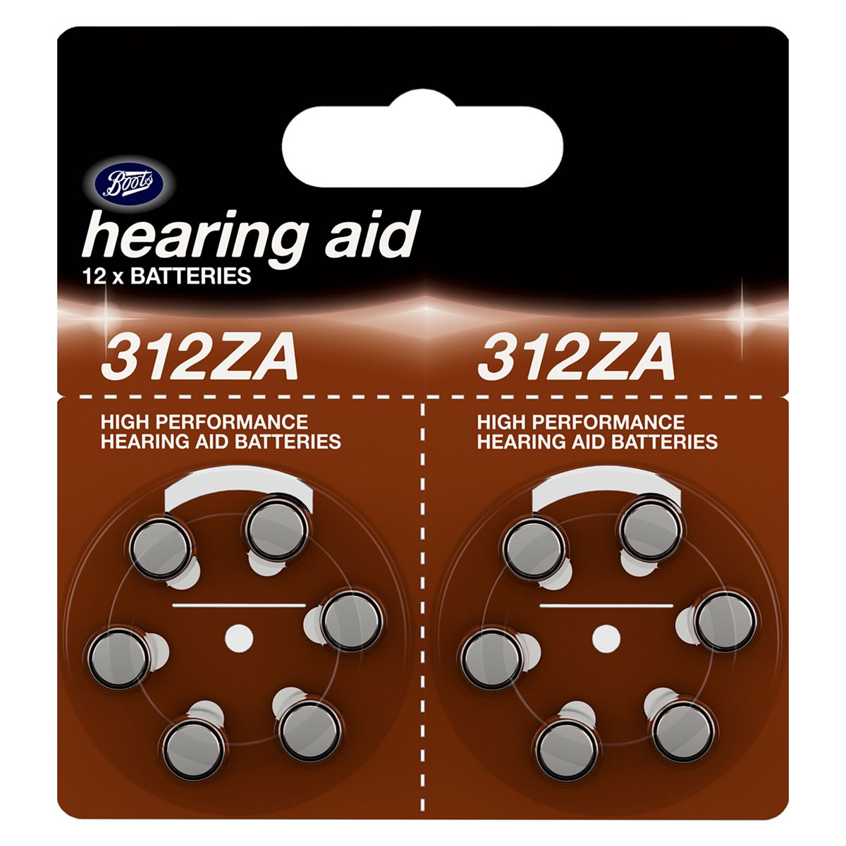   312Za Hearing Aid Battery - Pack Of 12 Batteries