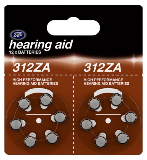 Boots 312ZA Hearing Aid Battery - pack of 12 batteries