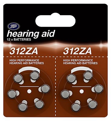 Boots 312ZA Hearing Aid Battery - 12 batteries