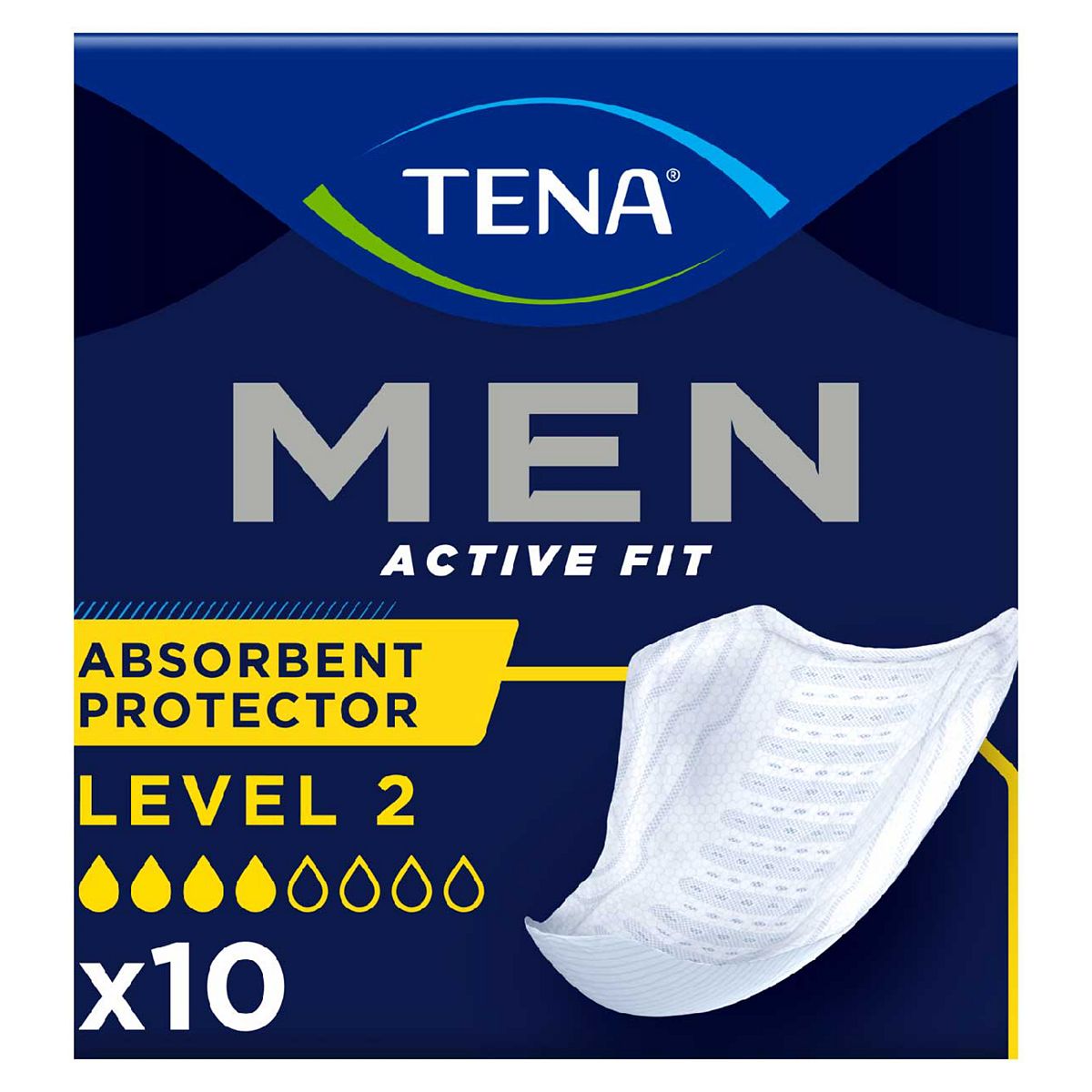 Tena Men Level 2 Incontinence Absorbent Protector - 10 Pack