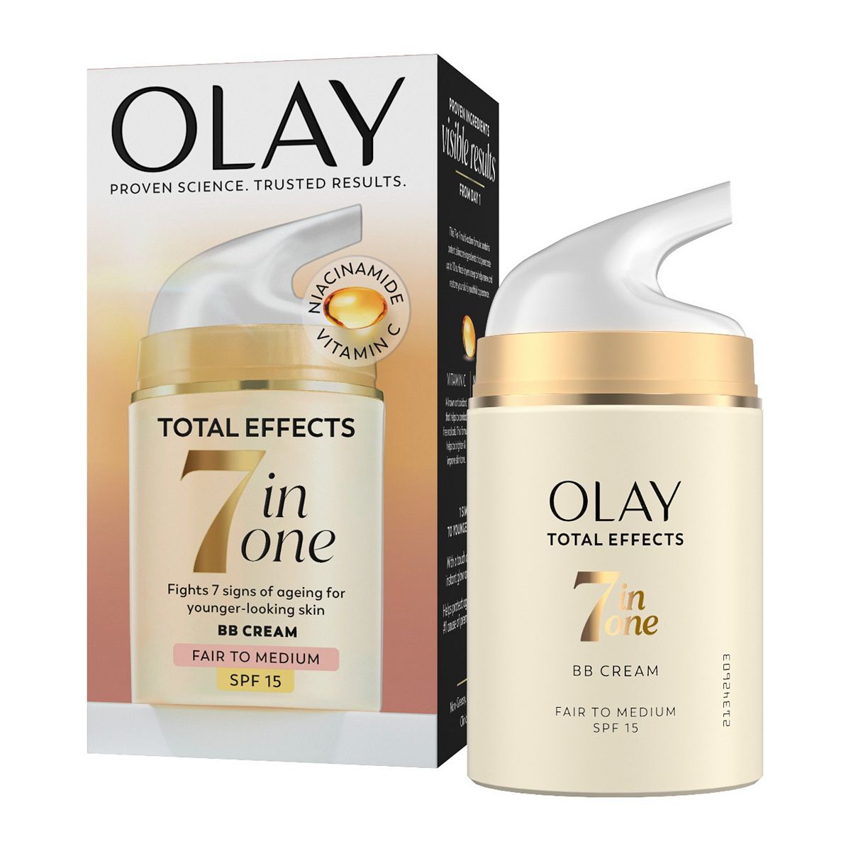 Olay Total Effects Anti-Ageing 7In1 Bb Cream Spf15 Fair To Medium 50ml