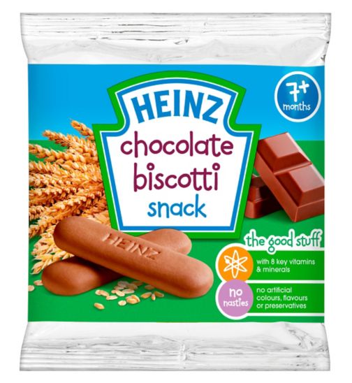 Heinz 7+ Months Chocolate Biscotti Snack 60g